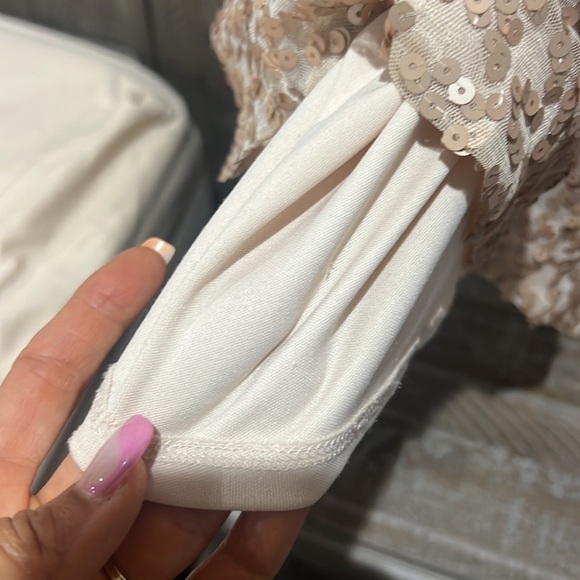 Jessica Simpson mini one shoulder sequins dress in great shape size 2 - Picture 6 of 6